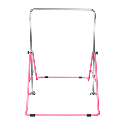 Kids Gymnastics Bars Training Horizontal Bar Monkey Kip Bar Pink