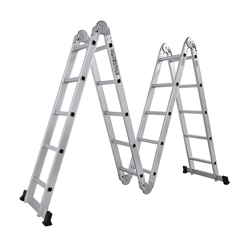 5.8m Multipurpose Ladder Aluminium Extension Folding Adjustable Step