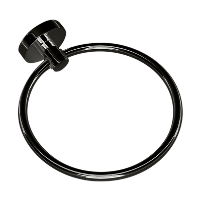 Classic Towel Bar Rail Ring Matte Black Finish