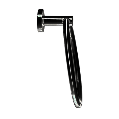 Classic Towel Bar Rail Ring Matte Black Finish