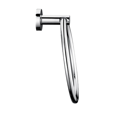 Classic Chrome Towel Bar Rail Ring Bathroom