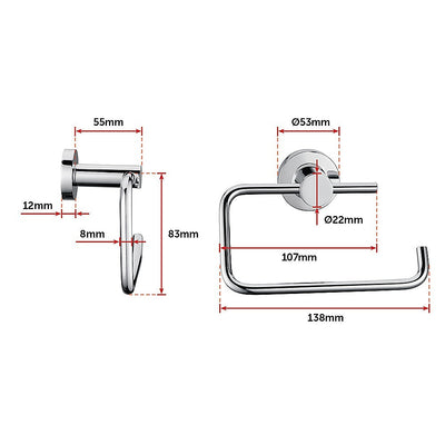 Classic Chrome Toilet Paper Holder Bathroom