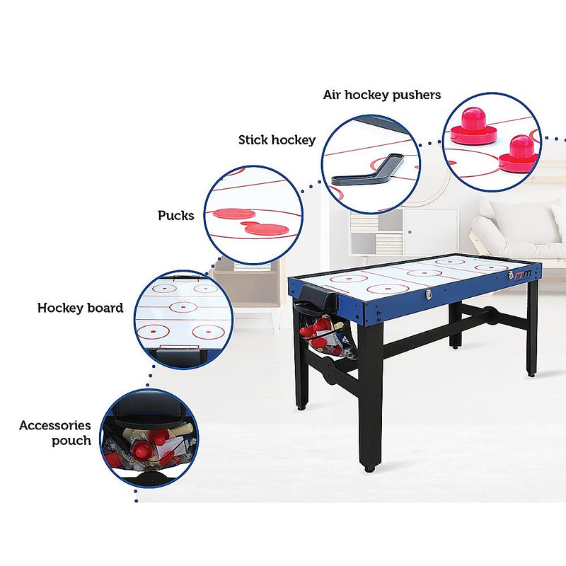 4FT 12-in-1 Combo Games Tables Foosball Soccer Basketball Hockey Pool Table Tennis