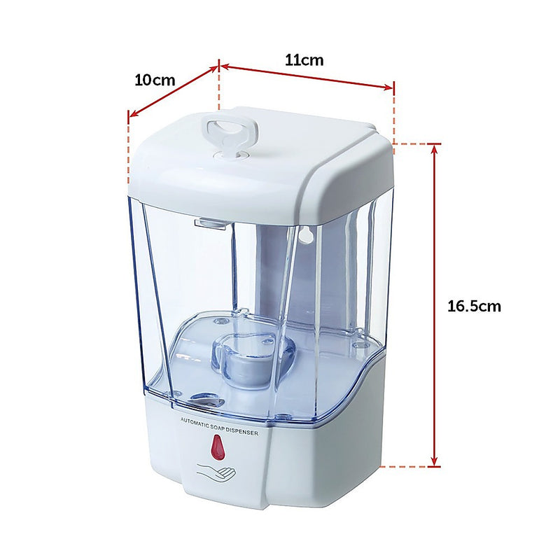 Automatic Liquid Soap/Alcohol Sanitizer Dispenser 700ML Hands-Free Sensor Wall