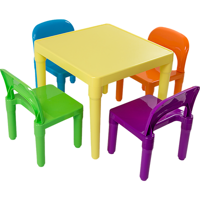 Kids Table and Chairs Play Set Toddler Child Toy Activity Furniture In-Outdoor