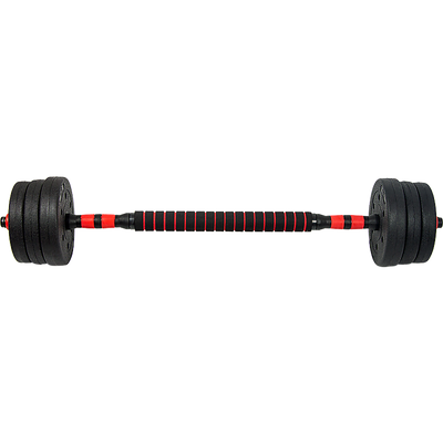 20kg Adjustable Rubber Dumbbell Set Barbell Home GYM Exercise Weights