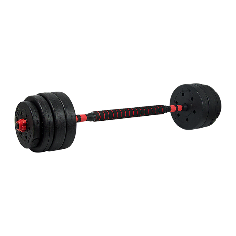 40kg Adjustable Rubber Dumbbell Set Barbell Home GYM Exercise Weights