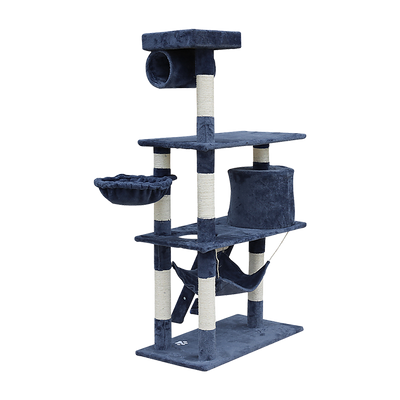 140cm Cat Tree Scratching Post Scratcher Tower Condo House Furniture Wood