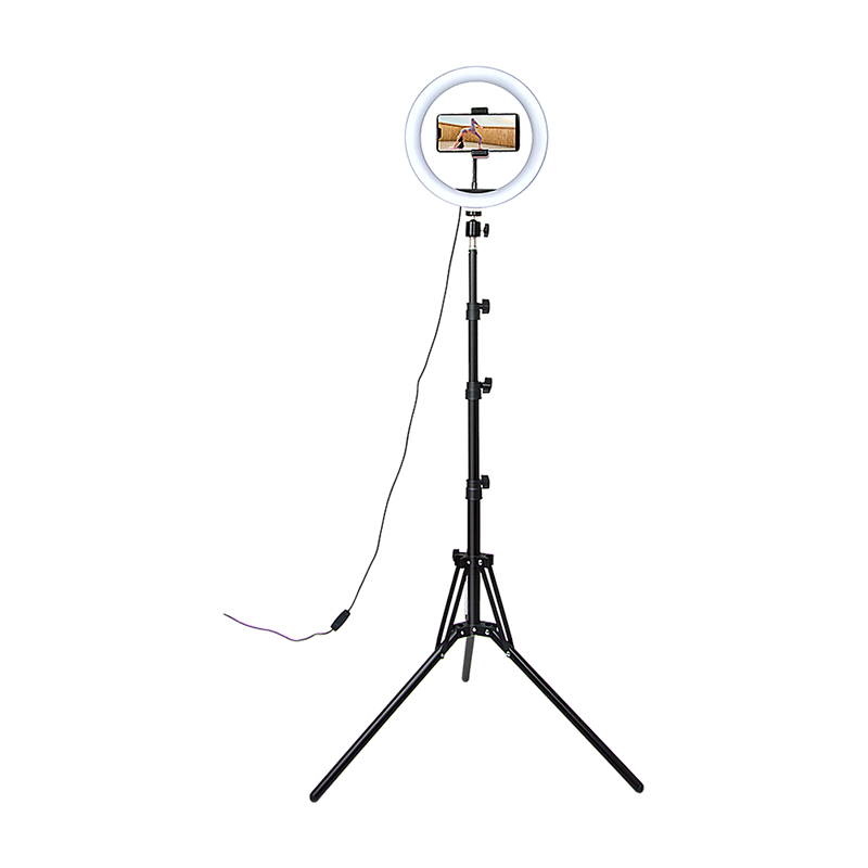 10" LED Selfie Ring Light with 1.6M Tripod Stand Phone Holder Photo Live Makeup