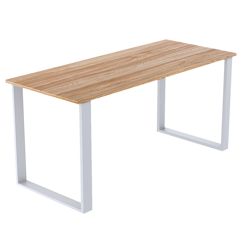 Square-Shaped Table Bench Desk Legs Retro Industrial Design Fully Welded - White