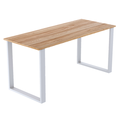 Rectangular-Shaped Table Bench Desk Legs Retro Industrial Design Fully Welded - White