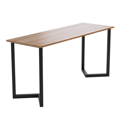 V Shaped Table Bench Desk Legs Retro Industrial Design Fully Welded - Black