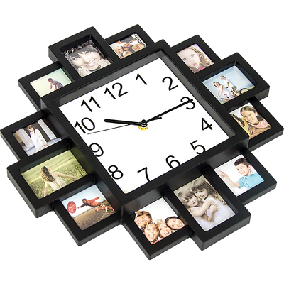 Photo Frame Clock Picture Collage 12Picture Display Photowall