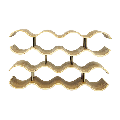 Wooden Wave Wine Rack/Creative Home Grape Wine Holder Shelf Cabinet/Bottle Rack