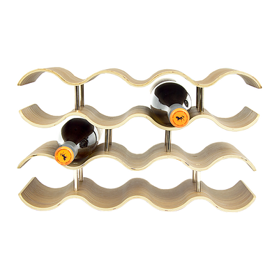 Wooden Wave Wine Rack/Creative Home Grape Wine Holder Shelf Cabinet/Bottle Rack