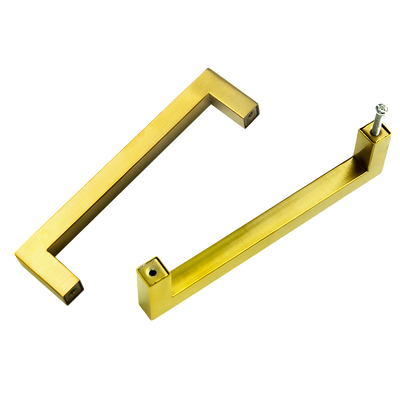 15x Brushed Brass Drawer Pulls Kitchen Cabinet Handles - Gold Finish 128mm