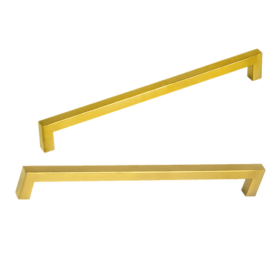 15x Brushed Brass Drawer Pulls Kitchen Cabinet Handles - Gold Finish 256mm