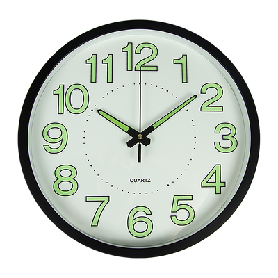 305mm Luminous Wall Clock Glow In The Dark Silent Quartz Indoor Home Modern Clock