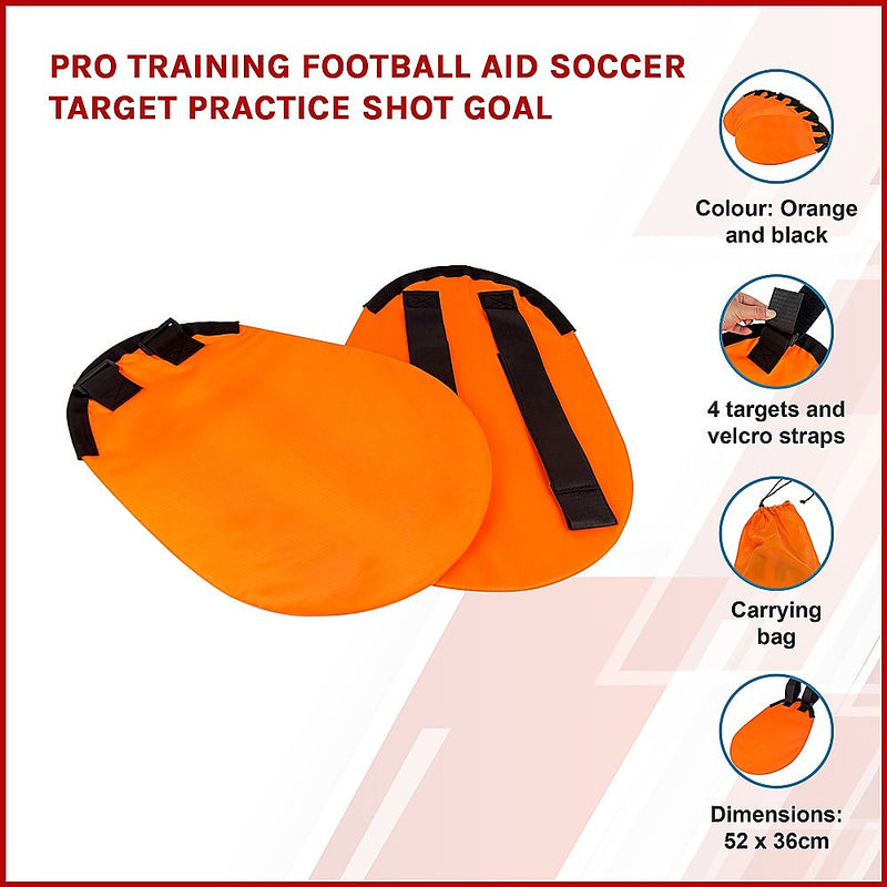 Pro Training Football AID Soccer Target Practice Shot Goal