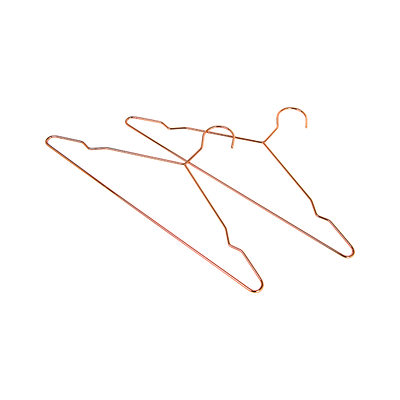 Adult 16.5" Rose Gold Shiny Metal Wire Coat Suit Top Clothes Hangers (60pc per set)