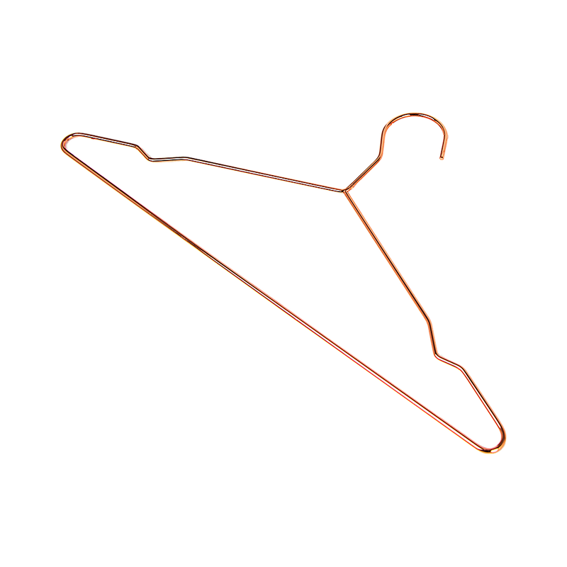 Adult 16.5" Rose Gold Shiny Metal Wire Coat Suit Top Clothes Hangers (30pc per set)