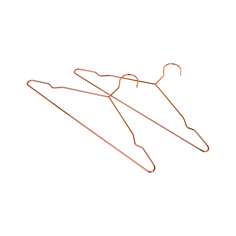 Adult 16.5" Rose Gold Shiny Metal Wire Coat Suit Top Clothes Hangers (30pc per set)