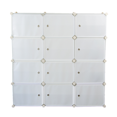 White Cube DIY Shoe Cabinet Rack Storage Portable Stackable Organiser Stand