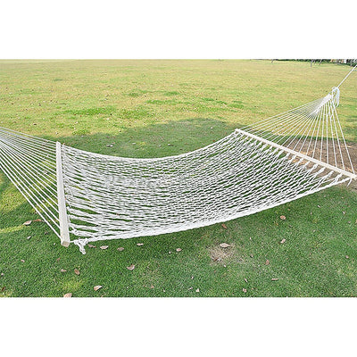 4m Traditional Cotton Rope Hammock with Hanging Hardware