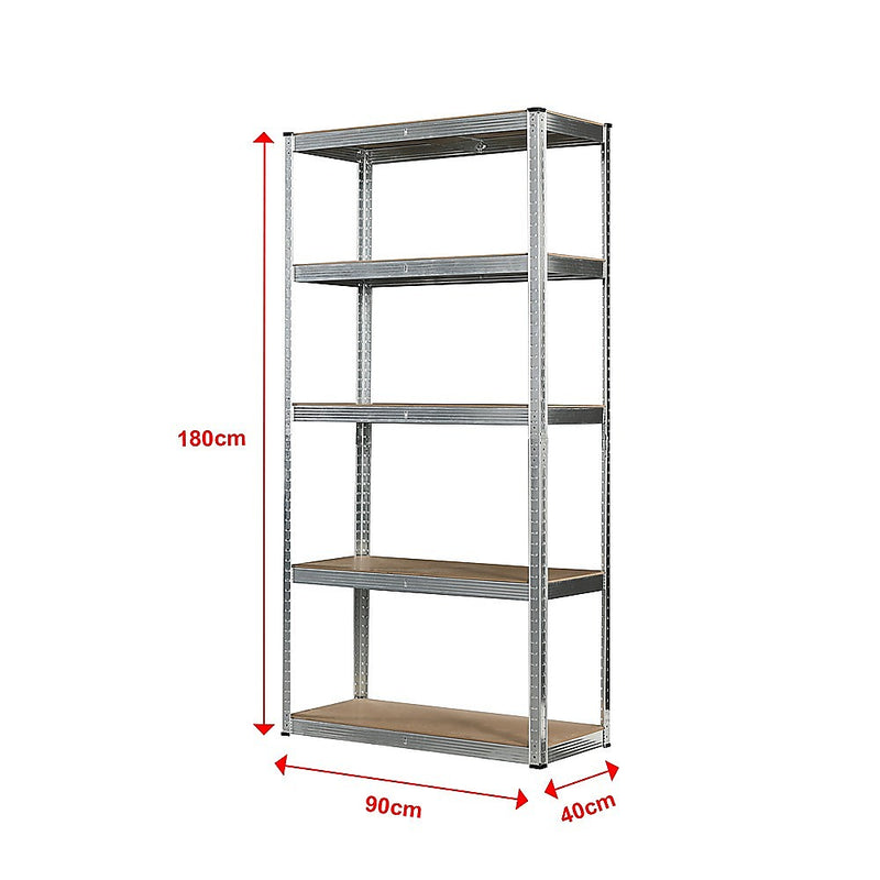 1.8M Warehouse Shelving Racking Steel Pallet Garage Shelves Metal Storage Rack