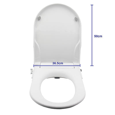 Non Electric Bidet Toilet Seat W/ Cover Bathroom Spray Water Wash