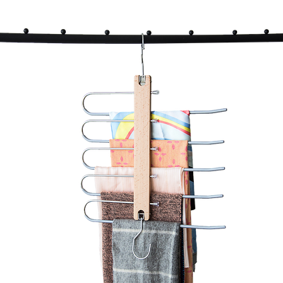 Pants Clothes Coat Hanger Non-slip Magic Space Saver Closet Organizer Rack