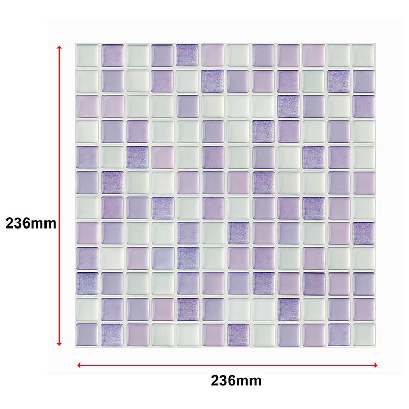 Tiles 3D Peel and Stick Wall Tile Crystal Mosaic 10 Sheets