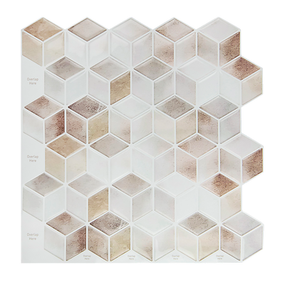 Tiles 3D Peel and Stick Wall Tile Shell Mosaic (30cm x 30cm x 10 sheets)