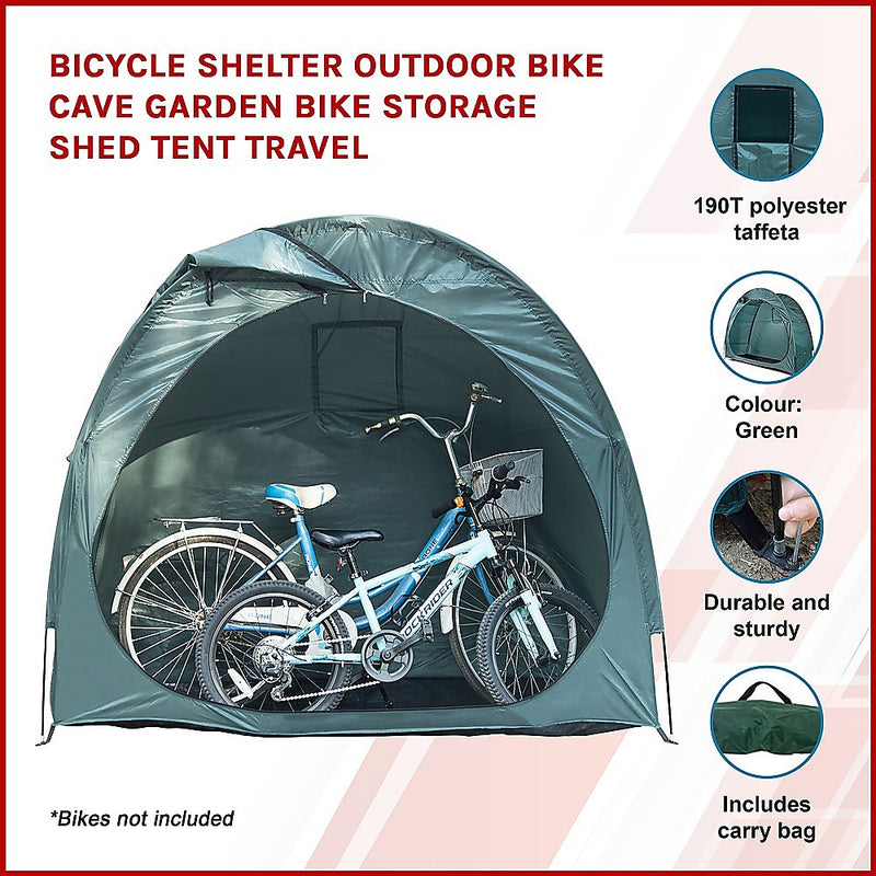 Bicycle Shelter Outdoor Bike Cave Garden Bike Storage Shed Tent Travel