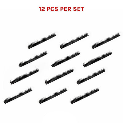 12pc Bird Spikes Human Cat Possum Mouse Pest Control Spiked Fence Wall Deterrent