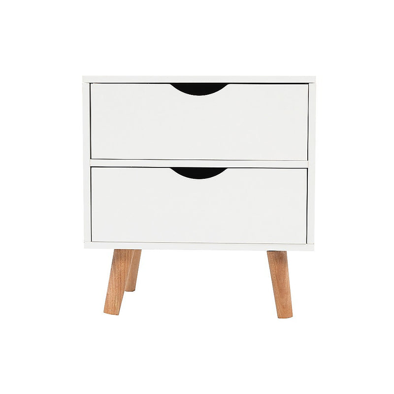 Bedside Tables Drawers Side Table Nightstand White Storage Cabinet Wood