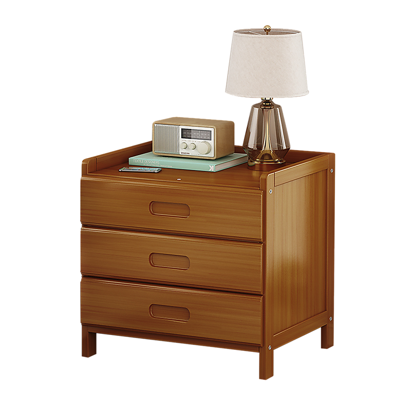 Bamboo Bedside Table Nightstand Storage Bedroom Sofa Side Stand