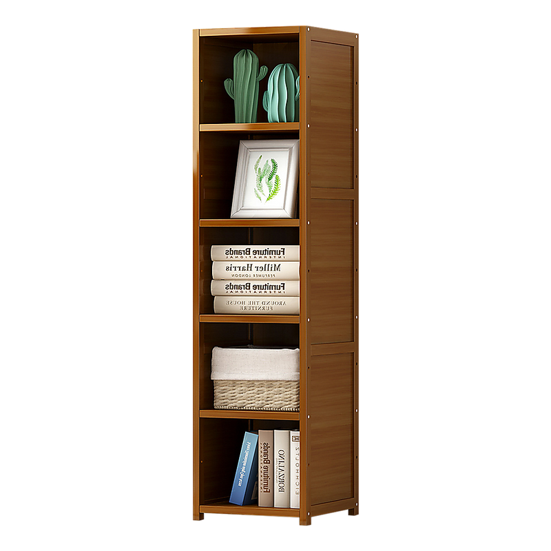 Bamboo Shelf Bookcase Display Storage Rack Stand Livingroom Bedroom