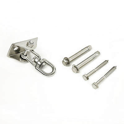 360 Degree Swivel Swing Hanger with Stainless Steel Hook for Ceiling Heavy Duty Hanging Gym Equipment