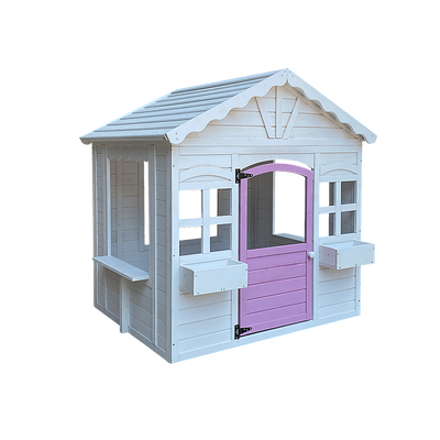 Cubby House Kids Wooden Outdoor Playhouse Cottage Play Children Timber