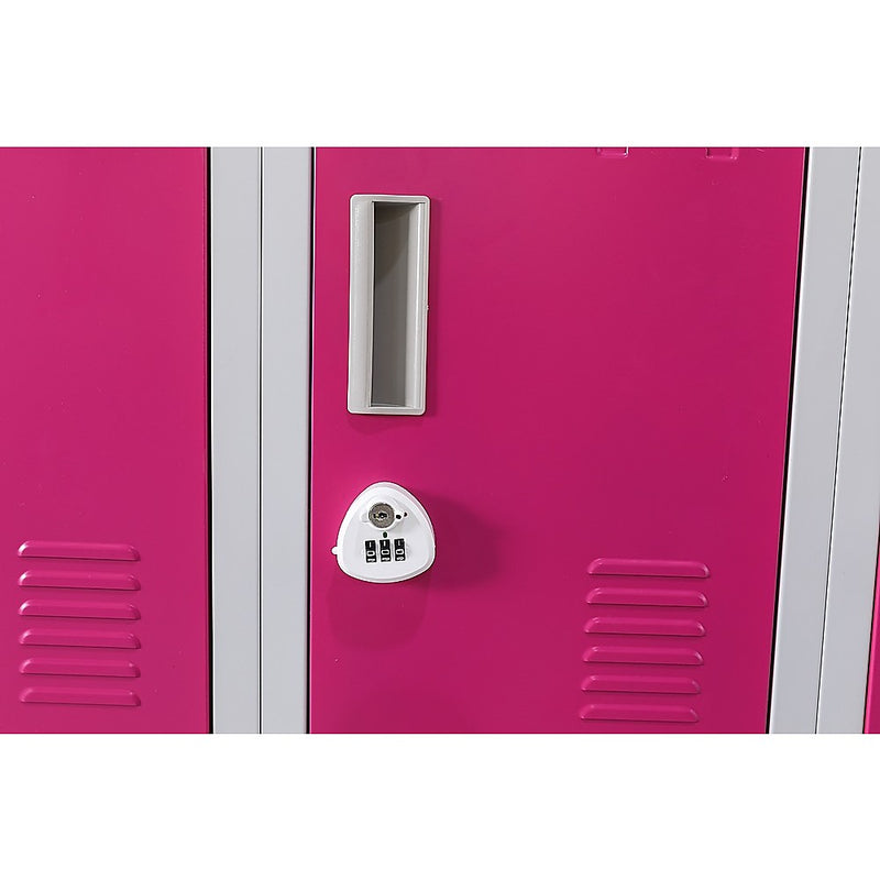 12-Door Locker for Office Gym Shed School Home Storage - 3-Digit Combination Lock