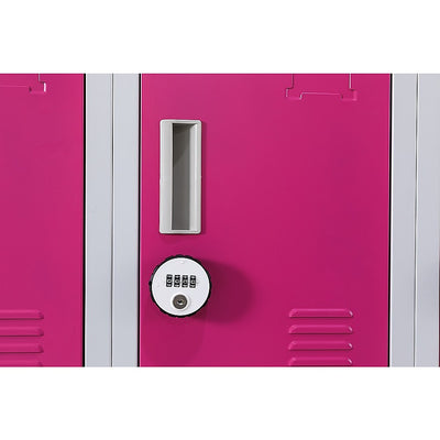 12-Door Locker for Office Gym Shed School Home Storage - 4-Digit Combination Lock