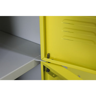 12-Door Locker for Office Gym Shed School Home Storage - Standard Lock with 2 Keys