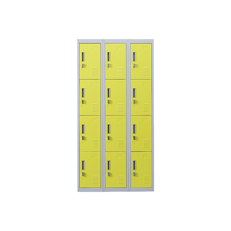 12-Door Locker for Office Gym Shed School Home Storage - Padlock-operated