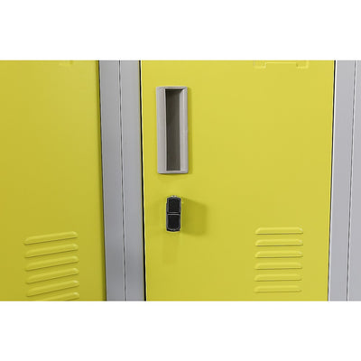 12-Door Locker for Office Gym Shed School Home Storage - Padlock-operated