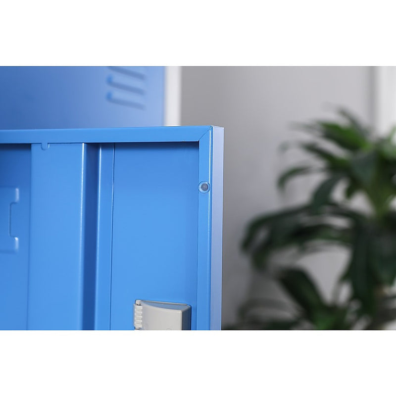 12-Door Locker for Office Gym Shed School Home Storage - Standard Lock with Keys