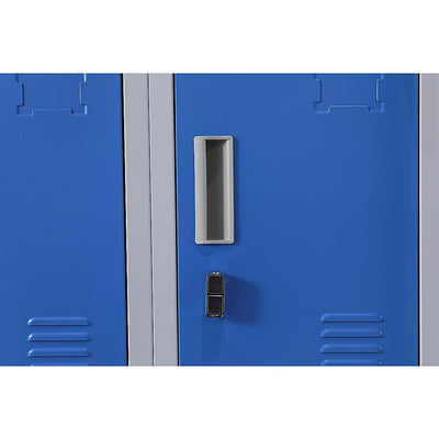 12-Door Locker for Office Gym Shed School Home Storage - Padlock-operated