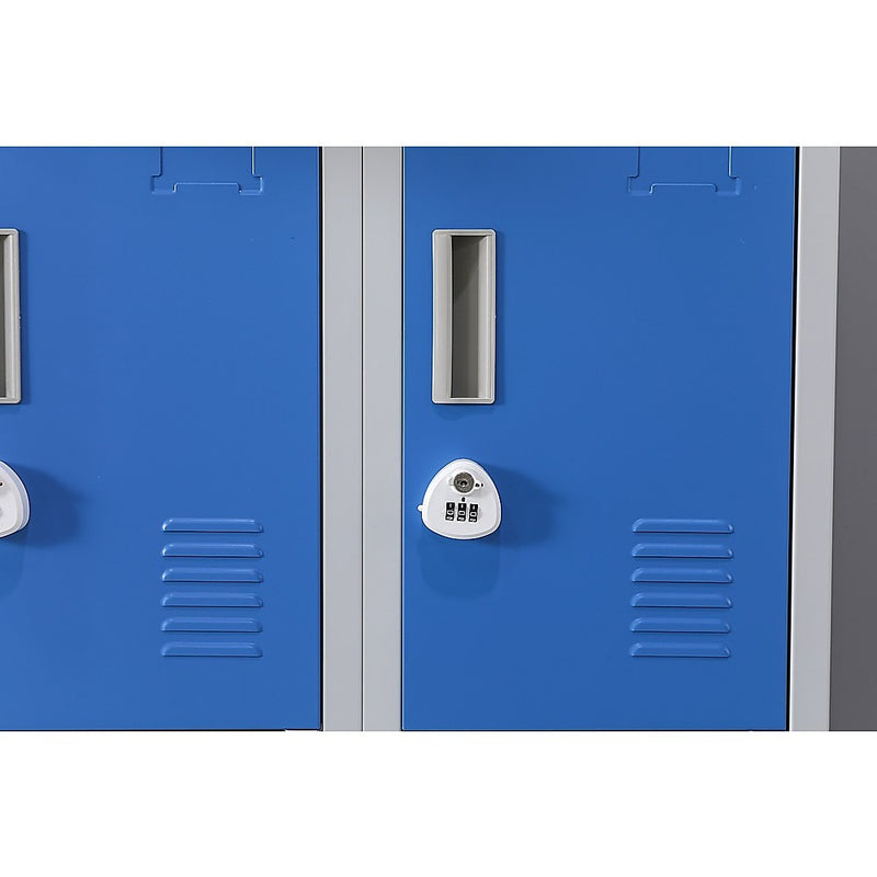 12-Door Locker for Office Gym Shed School Home Storage - 3-Digit Combination Lock