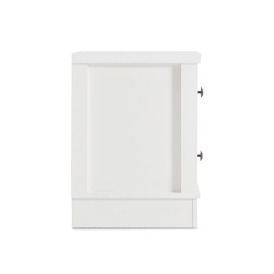 Margaux White Coastal Style Bedside Table