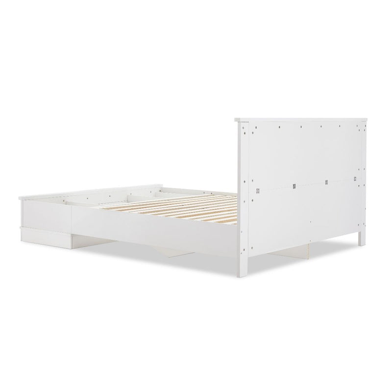 Margaux White Coastal Lifestyle Bedframe with Storage Drawers King